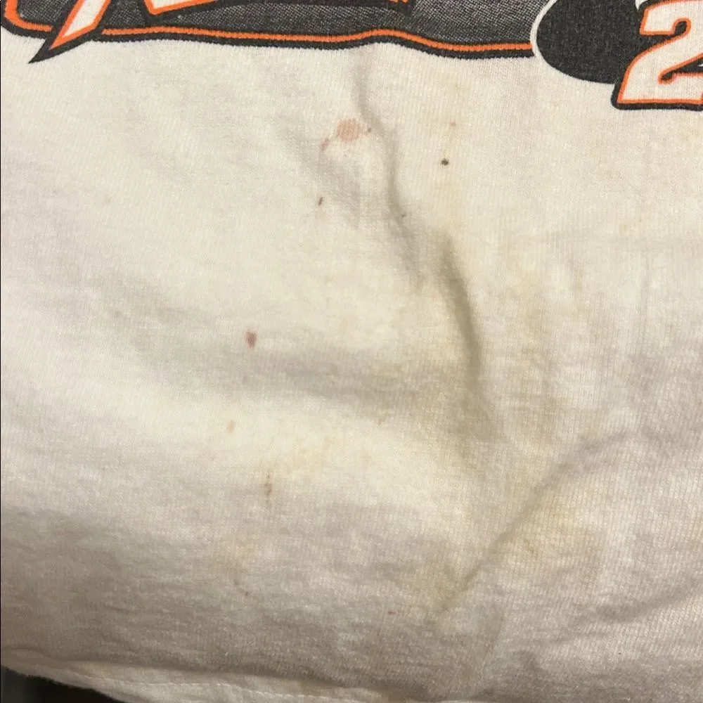 2002 Tony Stewart #20 Home Depot Racing NASCAR Winston Champion T-Shirt Stains*